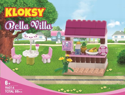 Bella Villa obchodný stánok Klocki Kloksy 88 ks