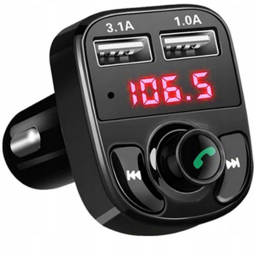 Bluetooth Dual Mp3 Fm Transmitter Nabíjačka Rýchle bezdrôtové nabíjanie