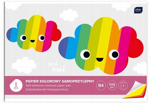 Zápisník zo samolepiacich farebných papierov INTERDRUK B4