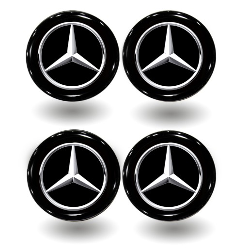 Nálepky s emblémami na ráfiky Mercedes Car Badge