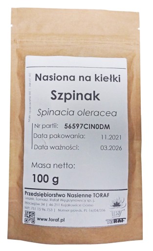 ŠPENÁTOVÉ SEMIENKA NA KLÍČKY 100g RAŠEL