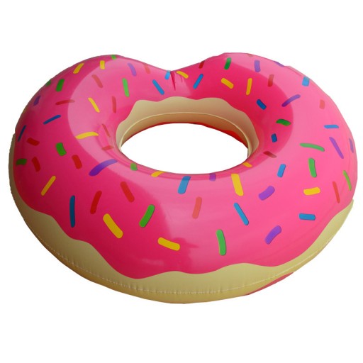 Nafukovací kruh na plávanie Donut, ružový, 50 cm, max 20 kg, 3-6 rokov
