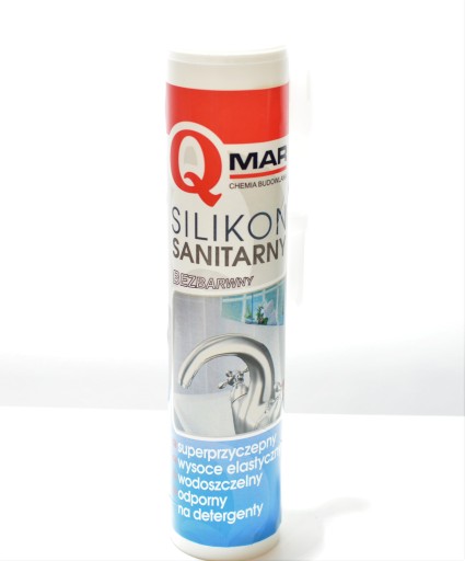 Qmar bezfarebný sanitárny silikón STOP MOLD 300ml
