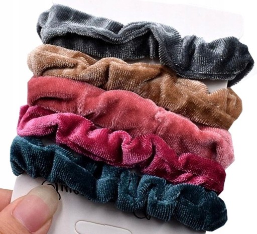 Sada 5 kusov scrunchies