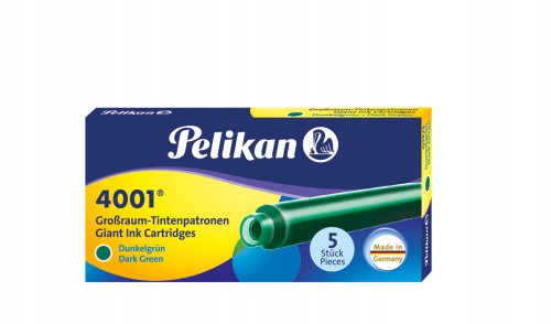 Dlhé náboje PELIKAN DARK GREEN GTP/5 ks
