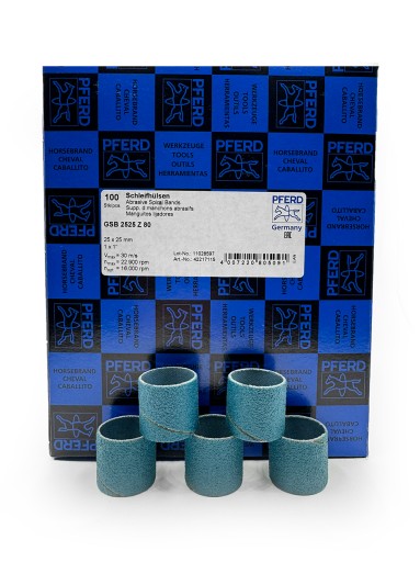 PFERD PUSHING BUSHING Pushs Zirkónium 25x25 P80 - 5 ks.