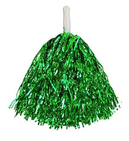 Bambuľka roztlieskavačky CHEERLEADER bambulky ZELENÁ