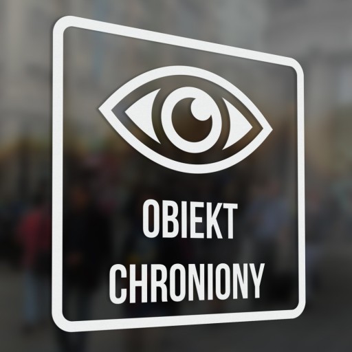 Nálepka - Chránený objekt 15x15
