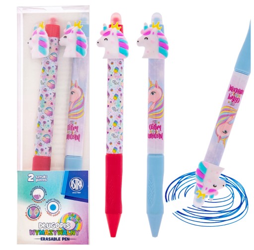 Guľôčkové pero ASTRA UNICORN, 2 ks, ergonomické