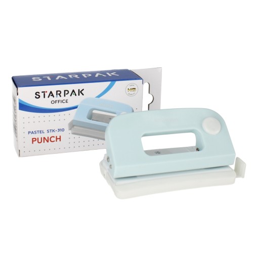 Pastelovo modrý dierovač 310 STARPAK