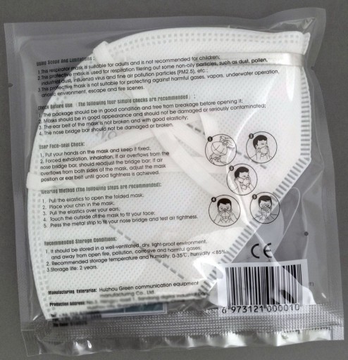 Lekárska maska PRO - FFP2 / N95 / KN95 / CE / FDA