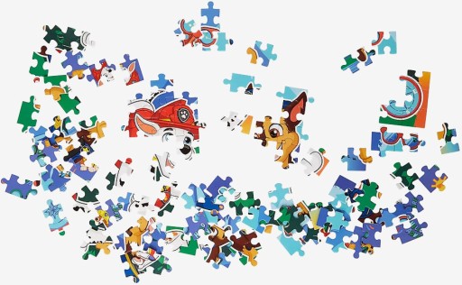 KLASICKÉ OBOJSTRANNÉ PUZZLE Tlapkovej patroly, 99 PRVKOV