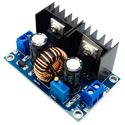 XL4016 DC-DC Step-Down menič napájania 1,25-35V 8A 200W - step-down