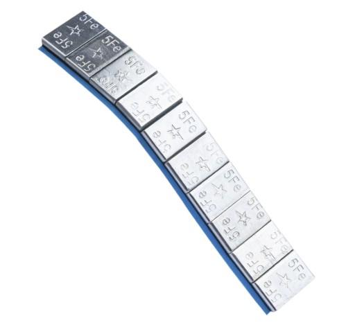 Nalepovacie závažia na ráfiky kolies 5g Edgy Galvanized 20 kusov Fivestars