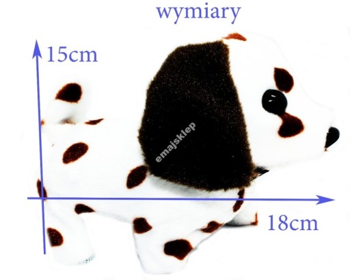 INTERAKTÍVNY PES S BODKAMI PES E1584 18 CM EMAJ