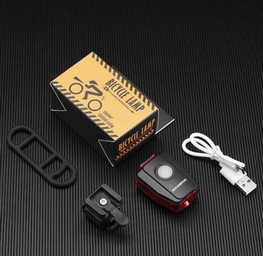 ROCKBROS Zadné svetlo na bicykel IPX5 3 režimy 200mAH
