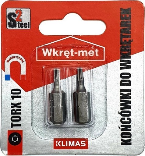 Skrutkovacie bity Torx TX 10 KLIMAS 2 ks.
