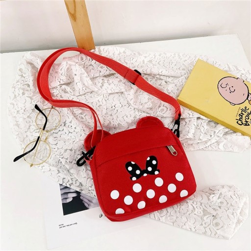 Taška Minnie Mouse pre dievčatá, ČERVENÁ