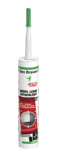 Den Braven ACRYLIC-FAST svetlý tmel BIELY 280 ML