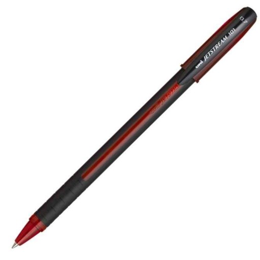 UNI SX-101 JETSTREAM guľôčkové pero, červené