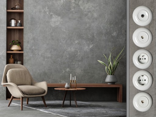 LOFT RETRO STREDOVÝ RÁM BIELY JLM