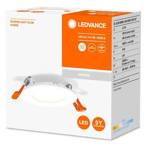 LEDVANCE podhľadový panel pod omietku 4,5 W 8,5 cm
