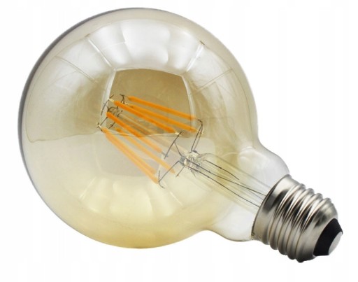 E27 LED FILAMENT 8W WARM VINTAGE G95 žiarovka