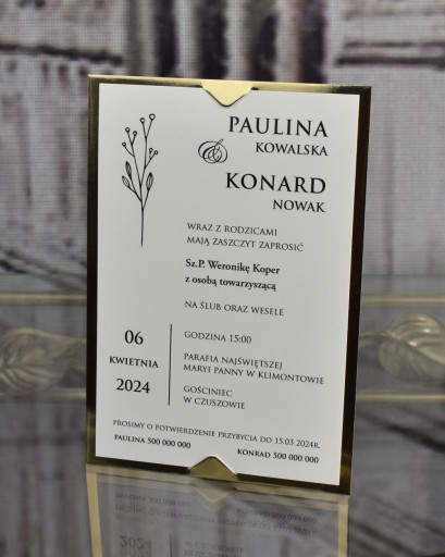 POZVÁNKA NA CIRKEVNÚ A OBČIANSKU SVADBU
