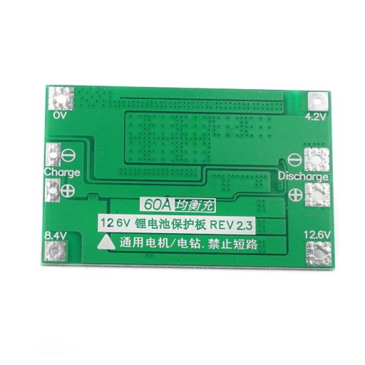 BMS 3S 60A Li-Ion 18650 12,6V s balancérom