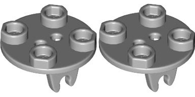 LEGO Držiak kolies 2x2 J. Grey (2655/26716/6152344) x2