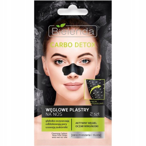 Bielenda Carbo Detox Carbon Nos Stripes 2 ks