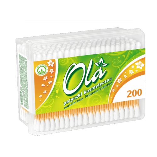 OLA Obdĺžnikové kozmetické tyčinky, 200 kusov