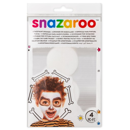 SNAZAROO 4 HUBKY NA MAĽOVANIE NA TVÁR A TELO