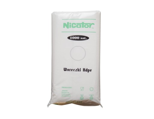 HDPE sáčky 18x4x35 STRONG fóliové raňajkové sáčky, certifikát NICATOR