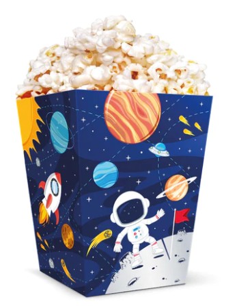 POPCORN BOXY COSMOS GALAXY ROCKET 6ks PP