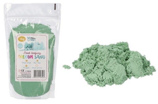 Kinetický piesok 1kg Mint pre deti na hranie