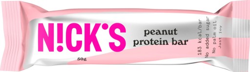 Proteínová tyčinka NICKS BEZ CUKRU s orechmi a KETO karamelovou náplňou