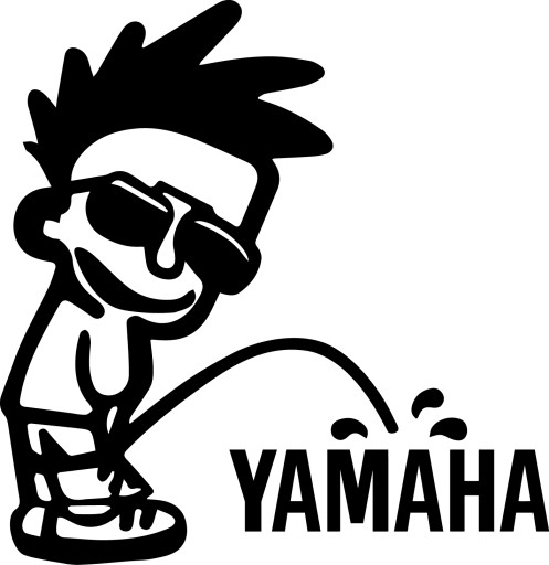 Vtipné nálepky na auto OLAC YAMAHA