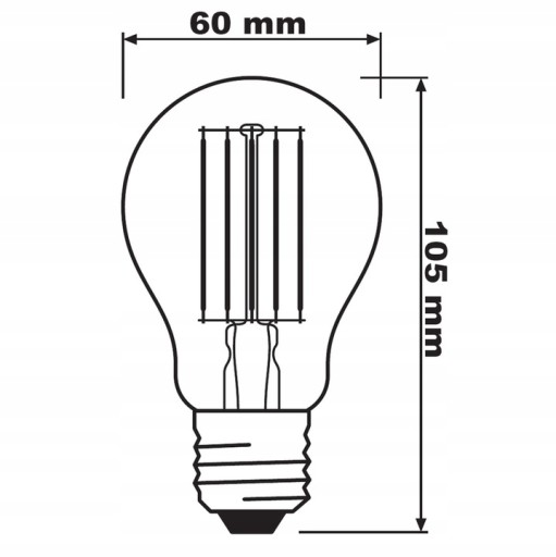 LED žiarovka FILAMENT E27 11W = 100W 2700K OSRAM