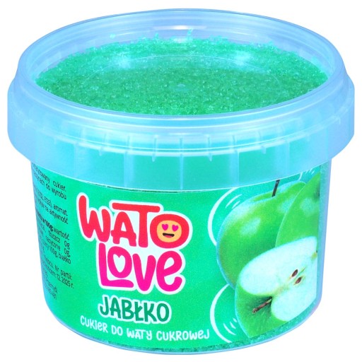 Farebný cukor do cukrovej vaty 100g JABLKO