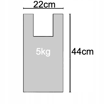 Vrecká Plastové vrecia 5KG SILNÁ jednorázová ROLKA na potraviny