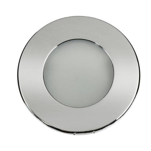 Hermetické svietidlo IP44 D-06 Chróm + LED GU10 1,5W