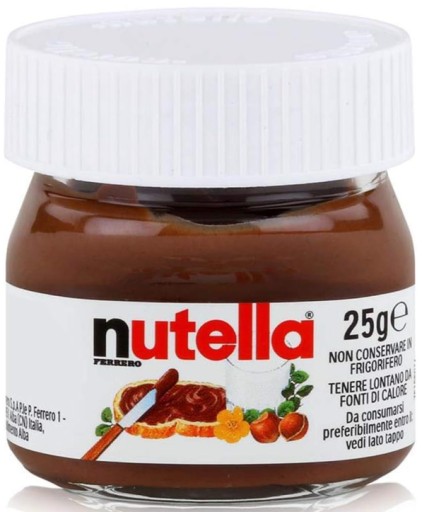 Nutella Mini Cream poďakovanie darček pre hostí darček ku Dňu detí