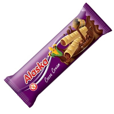 ALASKA Bezlepkové kakaové kukuričné rožky 18g bezlepkový snack