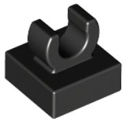 LEGO 1X1 S RÚČKOU ČIERNA 15712 - 4 KS