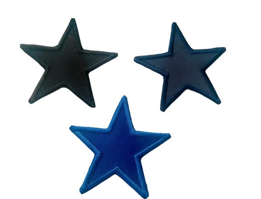 Záplaty Záplaty na oblečenie SET stars STAR Thermo 3 ks.