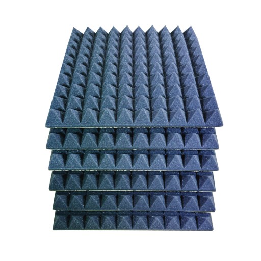 ABM akustická pena pohlcujúca zvuk bez lepidla PYRAMIDKI 50mm 50x50cm