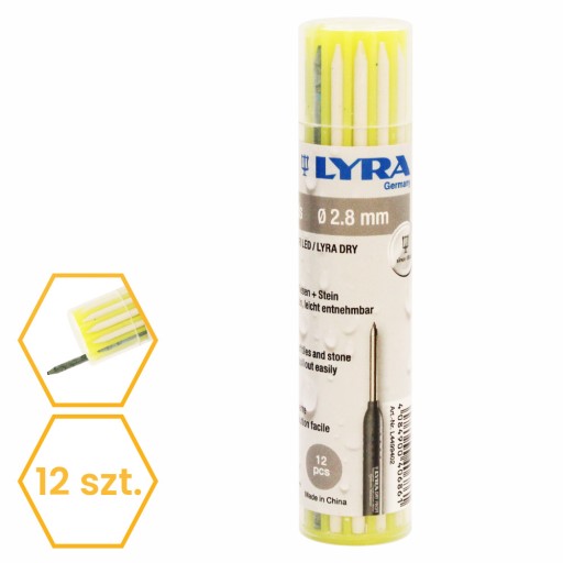 NÁPLNE CUŽKY STYLES FAREBNÉ ZNAČOVAČE 2,8mm PROFI SUCHÉ VODEODOLNÉ LYRA