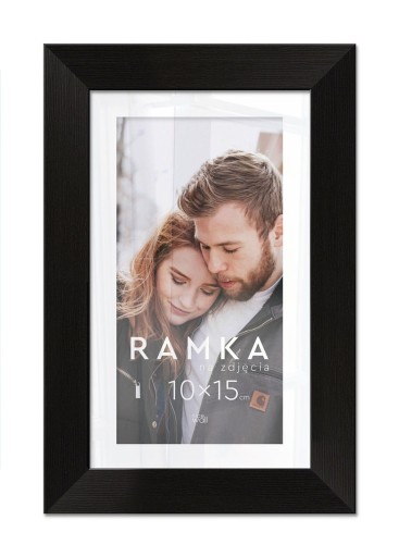 Fotorámik 10x15 cm s podporou Čierny