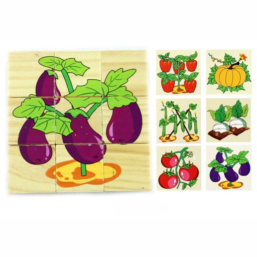 VZDELÁVACIE BLOKY DREVENÉ PUZZLE